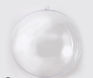 Bola de plástico transparente de 16 cms.