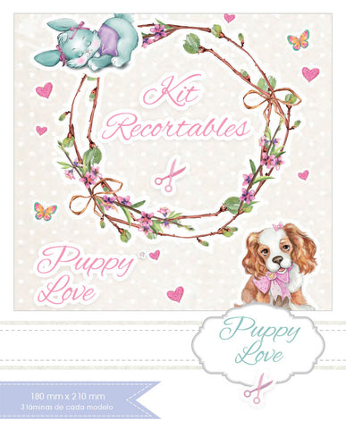 Kit de recortables " Puppy Love " Papers For You