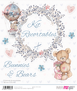 Kit de recortables " Bunnies  and Bears" Papers For You