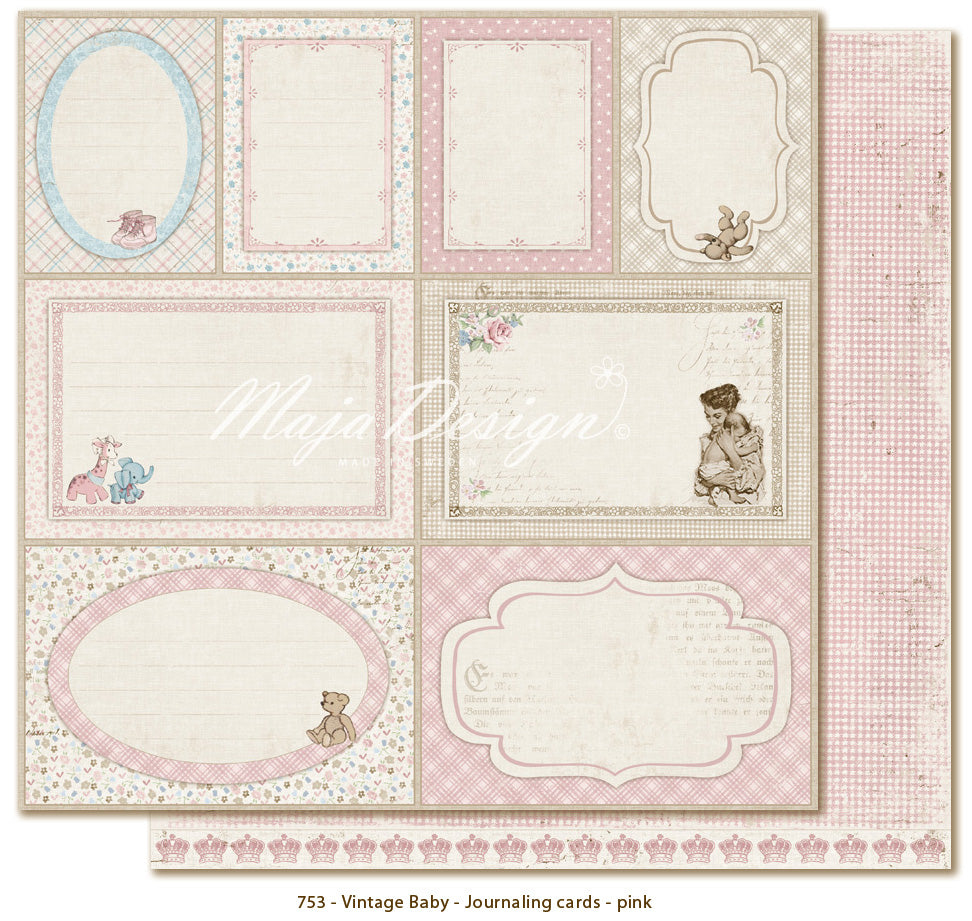 Vintage Baby-Journaling cards   Maja Design