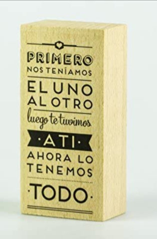 Sello Caucho Mr Wonderful "Ahora lo tenemos todo"