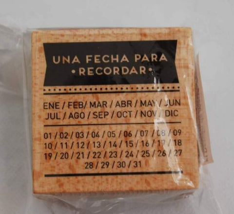 Sello Caucho Mr Wonderful "una fecha para recordar"