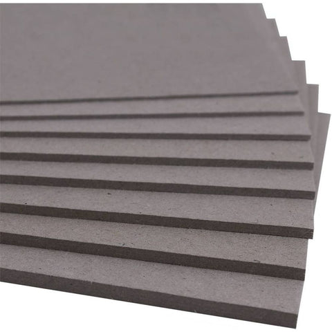 Cartón contracolado gris 35x37 cms.  Grosor 2,5 mm.